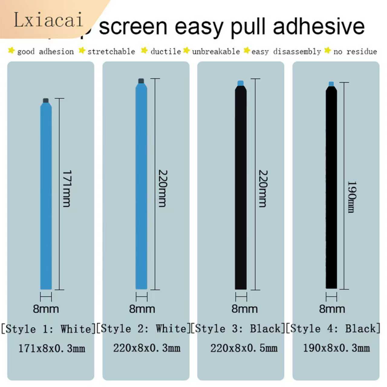 Lcd Screen Adhesive - Pegamento fácil de tirar para pantalla